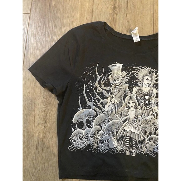 Bella + Canvas Crop Top M/L Black - Picture 3 of 5